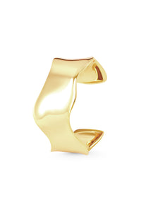 Thumbnail for AURORA Vintage & Classic. Wavy broad plate cuff with a high gloss finish